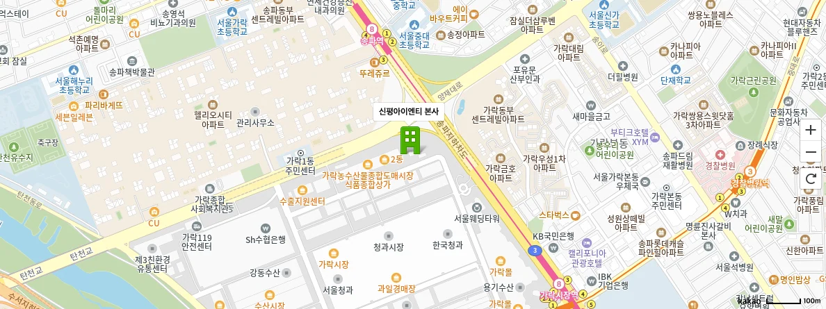 신평아이엔티 본사 지도
